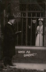 Does he Diablo? Postcard