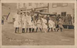 Girls Race-4th of July Postcard