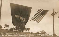 The President's Flag, Unfurling Pan-Cal Expo Ground Breaking Celebration July 19, 1911 Postcard