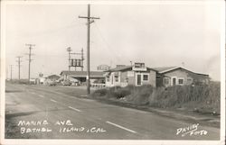 Marine Ave Bethel Island, CA Davies Photo Postcard Postcard Postcard