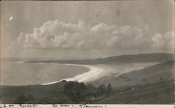 Wide view of Beach and hillsides. Bolinas, CA Postcard Postcard Postcard