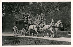 Complliments of Bill Higdon-Wagon Boss Knott's Berry Farm Postcard