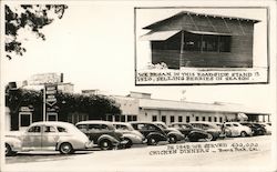 Knott's Berry Place - 1920 Roadside Stand. 1940 Building. Postcard