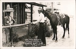 Walter Knott - Founder & Owner of Knott's Berry-Place Postcard