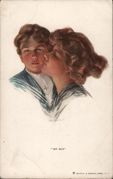 A Kiss on the Cheek Philip Boileau Artist Signed