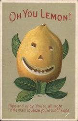 Oh You Lemon! Comic, Funny Postcard Postcard Postcard