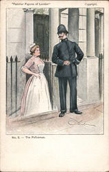 Familiar Figures of London - The Policeman Postcard