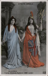 Entente Cardinale Remember Franco-Bristish Exhibition 1908 London Postcard