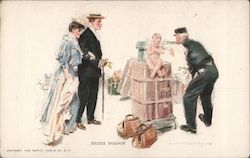 Excess Baggage Artist Signed Howard Chandler Christy Postcard Postcard Postcard