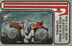 If Bad Luck Was Electricity You'd Be A Whole Dynamo Postcard