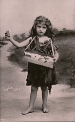 "Lights Sir?" - Little Match Girl Postcard
