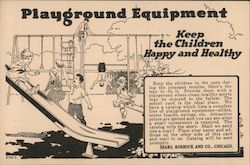 Sears, Roebuck and Co. - Playground Equipment - Keep the Children Happy and Healthy Postcard