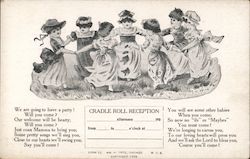 Cradle Roll Reception invitation Postcard