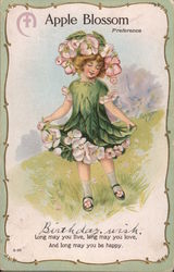 Apple Blossom Preference - Long may you live, long may you love, and Long may you be happy Postcard