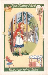 Red Riding Hood - Favorite Fairy Tales Postcard Postcard Postcard