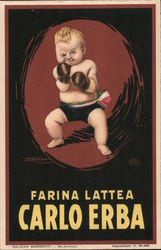 Farina Latte Carlo Erba. Artis signed Mauzan Morzenti Artist Signed Postcard Postcard Postcard