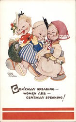 Gen'rally Speaking - Women are - Gen'rally Speaking Mabel Lucie Attwell Postcard Postcard Postcard