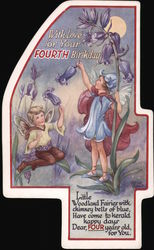 With love for your Fourth Birthday Postcard