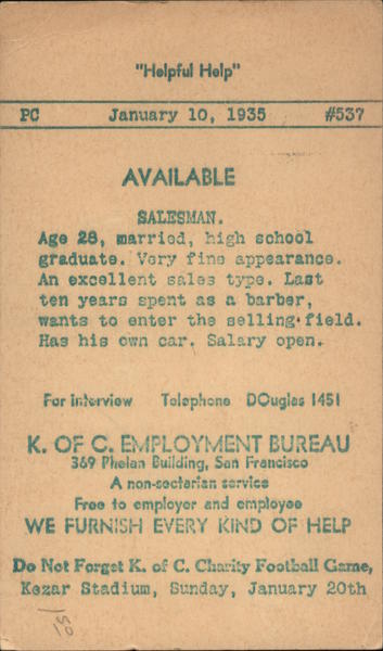 Helpful Help Postal Cards & Correspondence