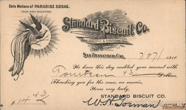 Standard Biscuit Co. San Francisco California