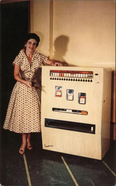 Smokeshop V-18 Cigarette Vending Machine Advertising