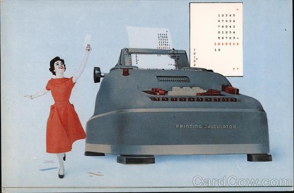 Remington Rand Printing Calculator Advertising