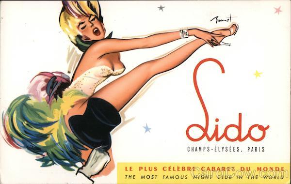 Lido, Avenue des Champs-Élysées Paris France Advertising