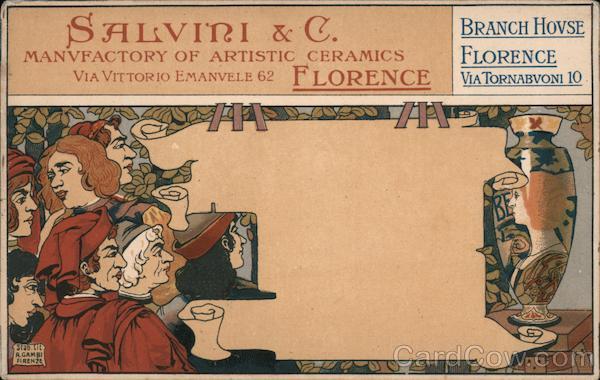 Salvini & C. Manufactory of Artistic Ceramics Florence Italy