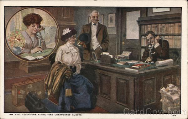 The Bell Telephone Announces Unexpected Guests Advertising