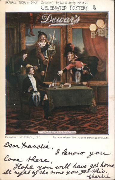 Dewar's - Raphael Tuck & Sons' Collector's Postcard Series No 1501