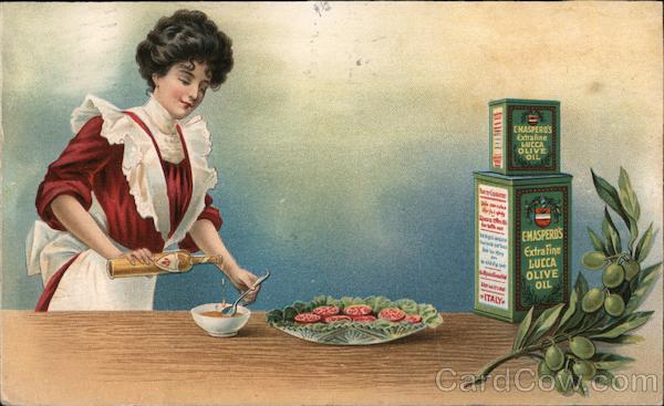 C Maspero's Extra Fine Lucca Olive Oil Advertising