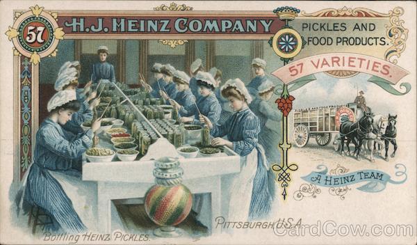 H.J. Heinz Company - Pickles and Food Products 57 Varieties Pittsburgh Pennsylvania
