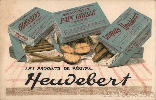 Heudebert Toasted Bread Products Nanterre France Advertising