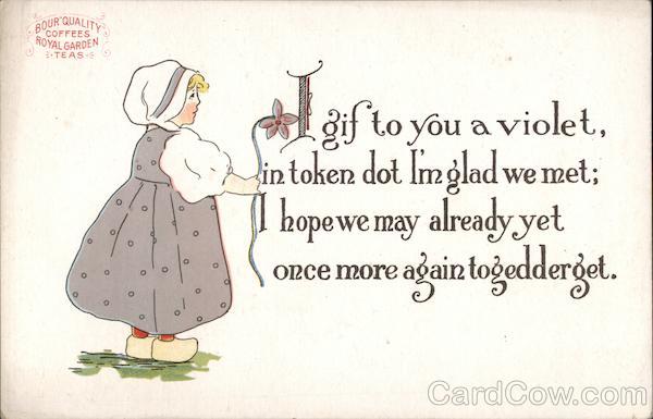 Bour Quality Royal Garden Coffees + Teas Advertising