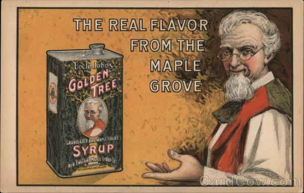 Uncle John's Golden Tree Syrup: The Real Flavor from the Maple Grove Boston Massachusetts