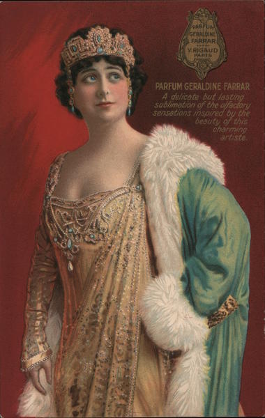 V. Rigaud - Parfum Geraldine Farrar Paris France Advertising