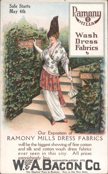 Ramony Mills Wash Dress Fabrics Advertising