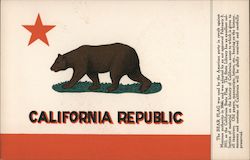 California State Flag Postcard