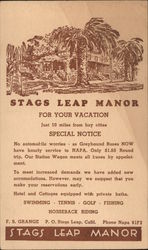 Stags Leap Manor for Your Vacation Postcard