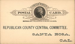 Republican County Central Committee Postcard