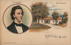 Frédéric François Chopin Reward Card Postcard