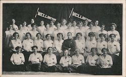 1914 Transcontinental Tour of The Santa Fe Girls' Band Postcard