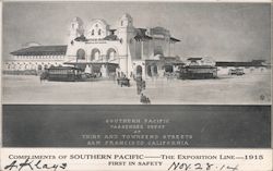PPIE Pre-Construction Southern Pacific Passenger Depot Postcard