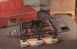 Aquarium Cocktail or Coffee Table - Alvin Llorens Hobby Shop Postcard