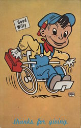 Goodwill Industries, Thanks For Giving Postcard