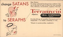 Terramycin Oral Suspension - Change Satans to Seraphs Postcard