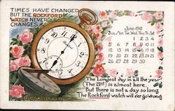 Times Have Changed but the Rockford Watch Never Changes Reed City, MI Postcard Postcard Postcard