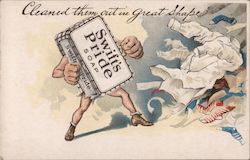 Swift's Pride Soap cleaned them out in great shape Postcard