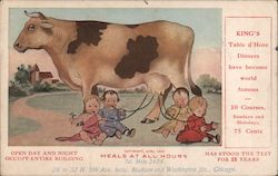 King's Table d'hote Dinners have become world famous Postcard