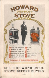 Howard Over-draft Stove Postcard